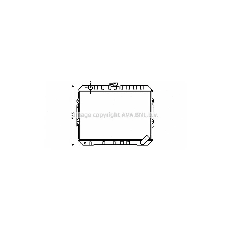 Radiateur, refroidissement du moteur AVA QUALITY COOLING MT2187