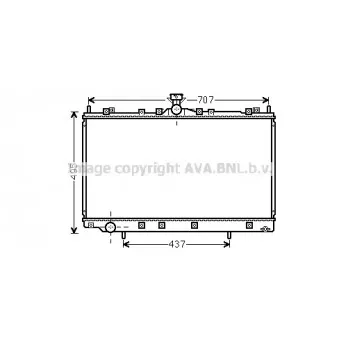 Radiateur, refroidissement du moteur AVA QUALITY COOLING