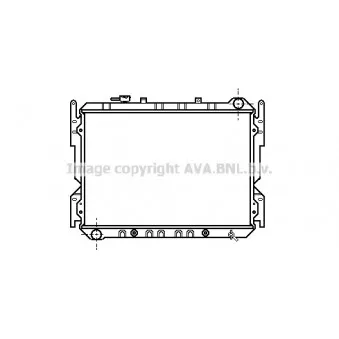 Radiateur, refroidissement du moteur AVA QUALITY COOLING MZ2062