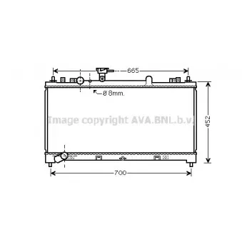 Radiateur, refroidissement du moteur AVA QUALITY COOLING