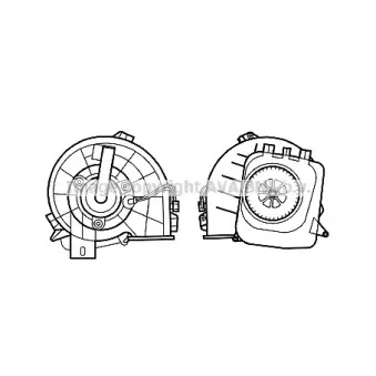 Moteur électrique, pulseur d'air habitacle AVA QUALITY COOLING OL8610