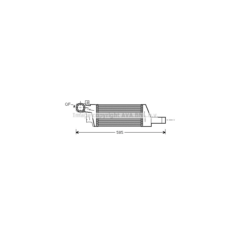 Intercooler, échangeur AVA QUALITY COOLING OLA4404