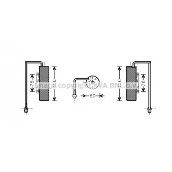 Filtre déshydratant, climatisation AVA QUALITY COOLING OLD453