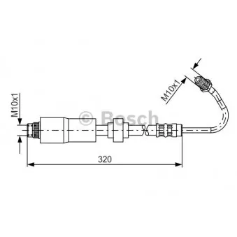 Flexible de frein BOSCH 1 987 476 067