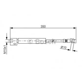 Flexible de frein BOSCH 1 987 476 409