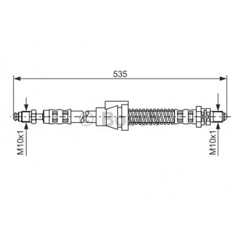 Flexible de frein BOSCH 1 987 476 604