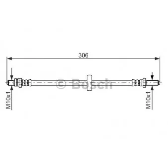 Flexible de frein BOSCH 1 987 476 606