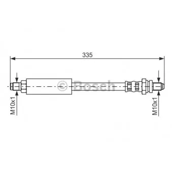 Flexible de frein BOSCH 1 987 476 627