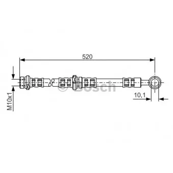 Flexible de frein BOSCH 1 987 476 768