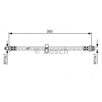 Flexible de frein BOSCH 1 987 481 002