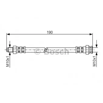 Flexible de frein BOSCH 1 987 481 011