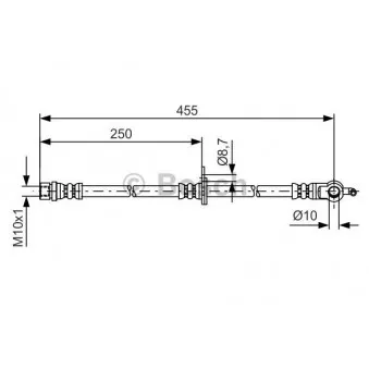 Flexible de frein BOSCH 1 987 481 389