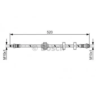 Flexible de frein BOSCH 1 987 481 495