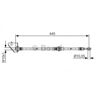 Flexible de frein BOSCH 1 987 481 498