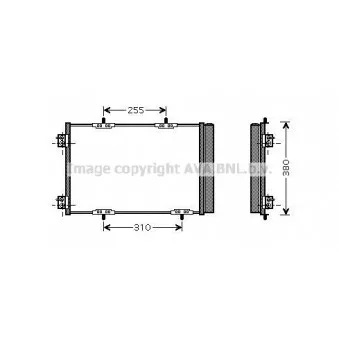 Condenseur, climatisation AVA QUALITY COOLING PE5291D