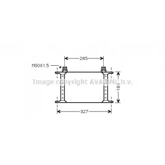 Radiateur d'huile AVA QUALITY COOLING RE3055