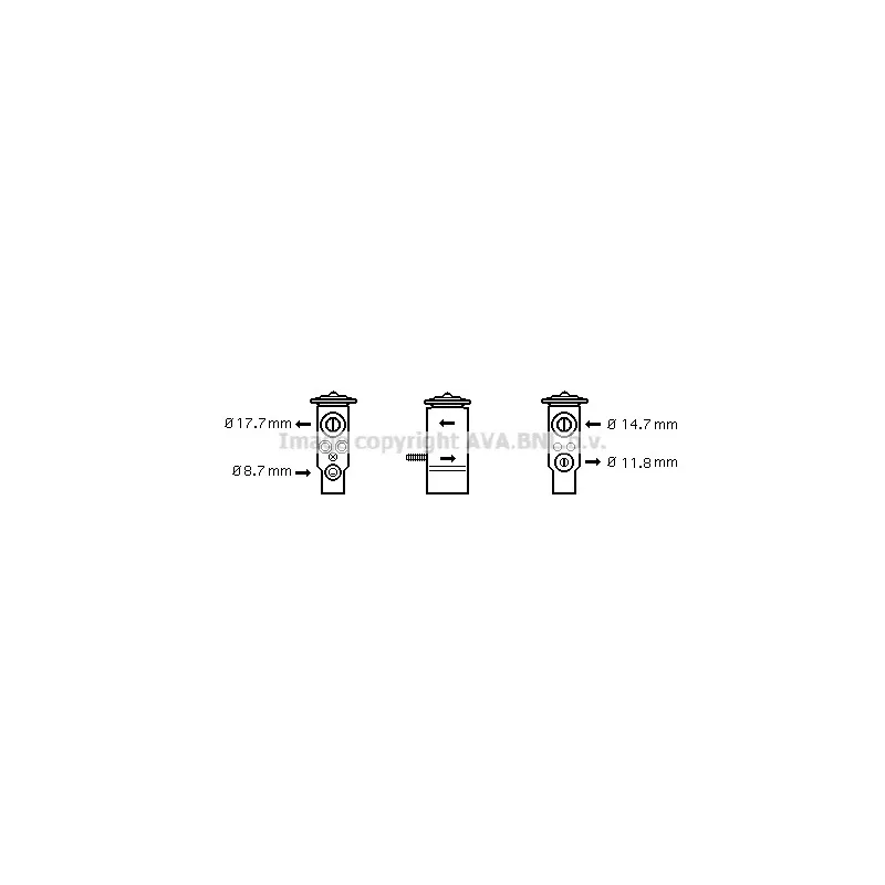 Détendeur, climatisation AVA QUALITY COOLING RT1609