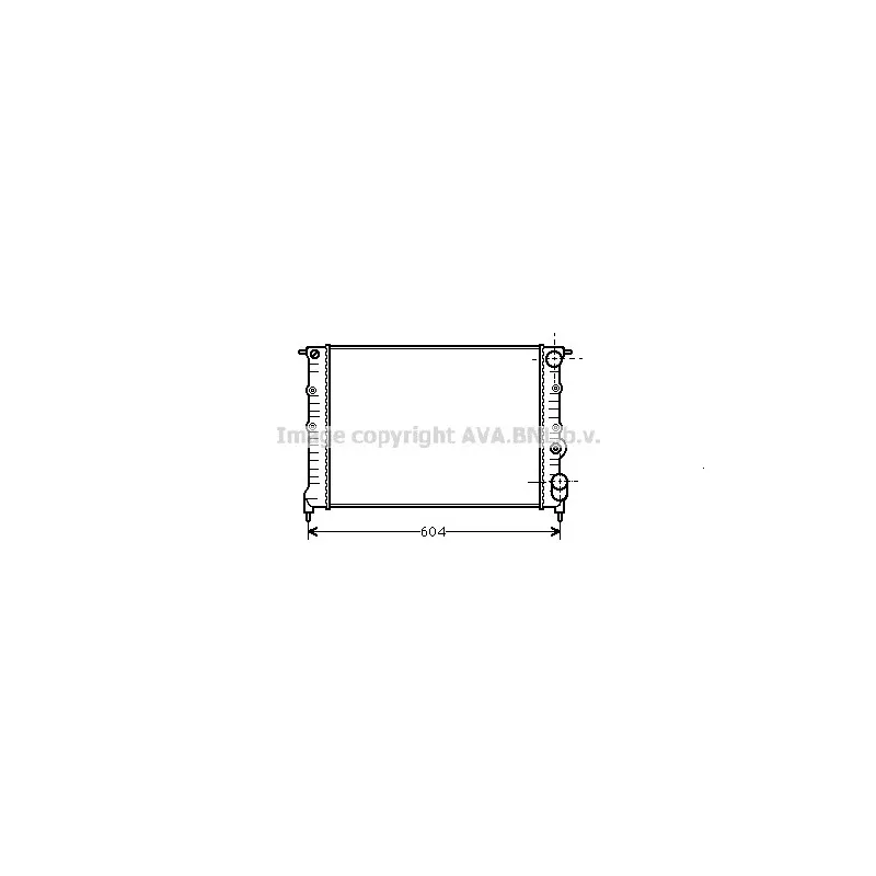 Radiateur, refroidissement du moteur AVA QUALITY COOLING RT2108