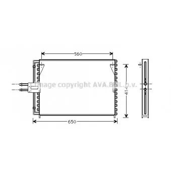 Condenseur, climatisation AVA QUALITY COOLING RT5189