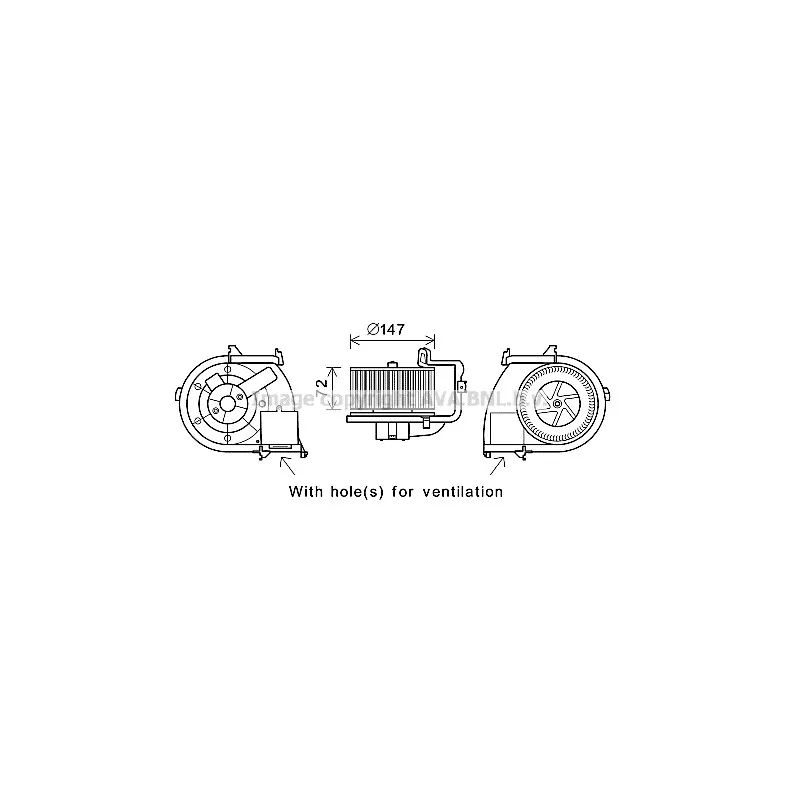 Moteur électrique, pulseur d'air habitacle AVA QUALITY COOLING RT8593