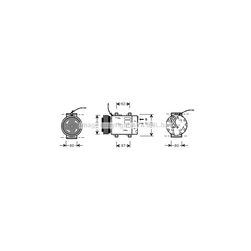 Compresseur, climatisation AVA QUALITY COOLING RTAK283