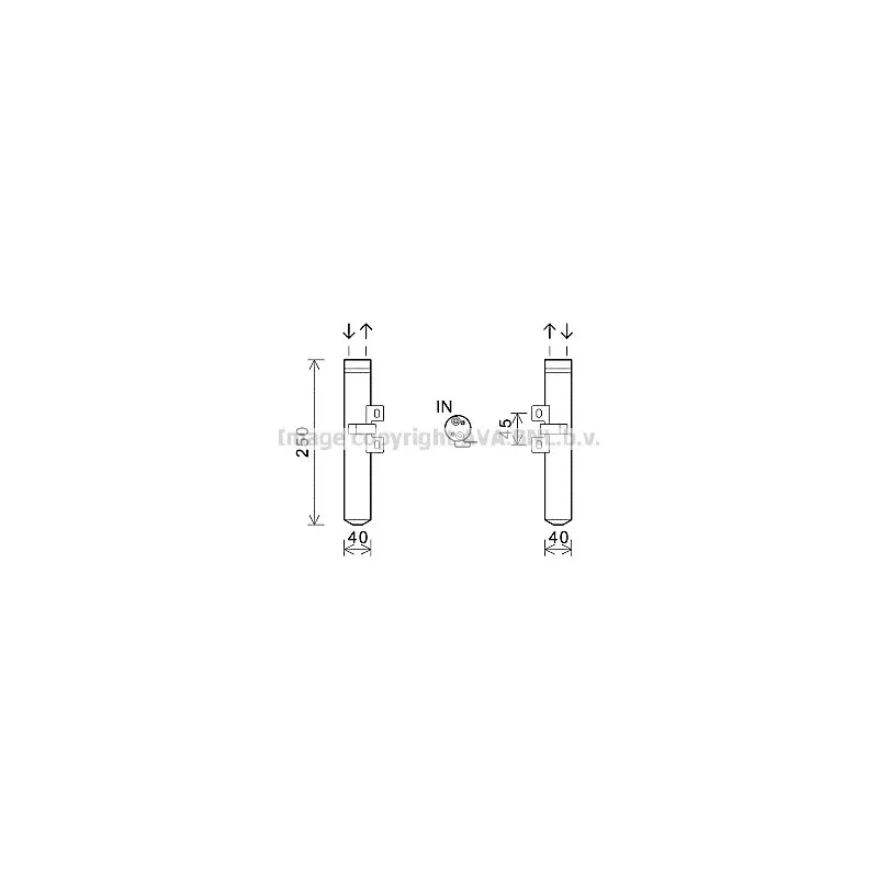 Filtre déshydratant, climatisation AVA QUALITY COOLING RTD557