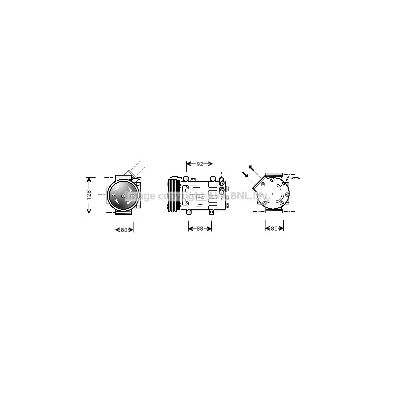 Compresseur, climatisation AVA QUALITY COOLING RTK255