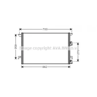 Condenseur, climatisation AVA QUALITY COOLING SB5058D