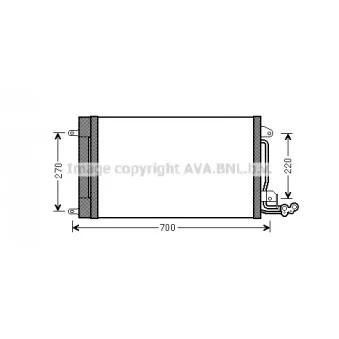 Condenseur, climatisation AVA QUALITY COOLING STA5038D