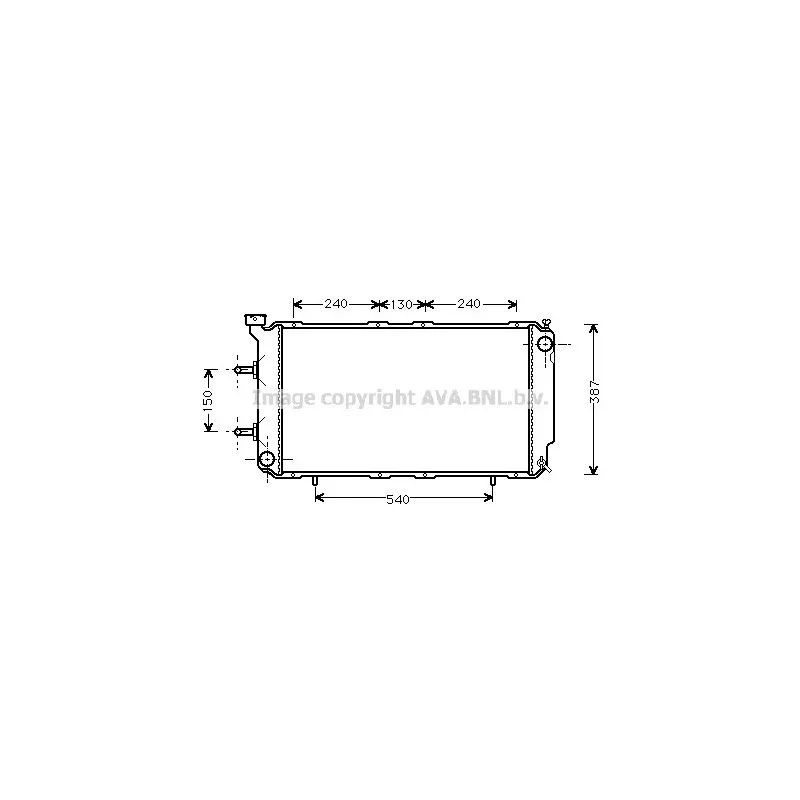 Radiateur, refroidissement du moteur AVA QUALITY COOLING SU2018