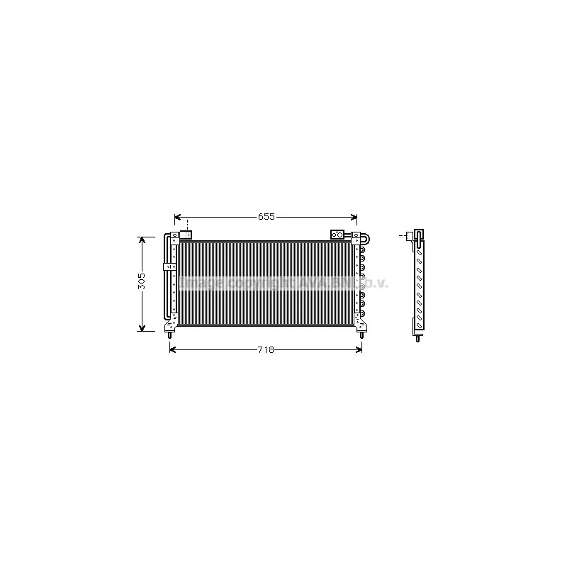 Condenseur, climatisation AVA QUALITY COOLING SU5027