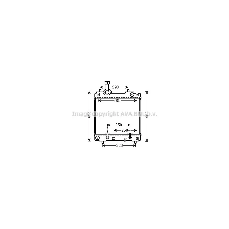 Radiateur, refroidissement du moteur AVA QUALITY COOLING SZ2114