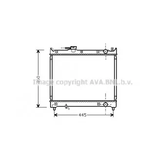 Radiateur, refroidissement du moteur AVA QUALITY COOLING SZA2015