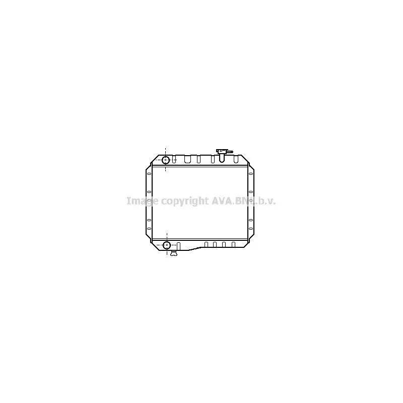 Radiateur, refroidissement du moteur AVA QUALITY COOLING TO2042