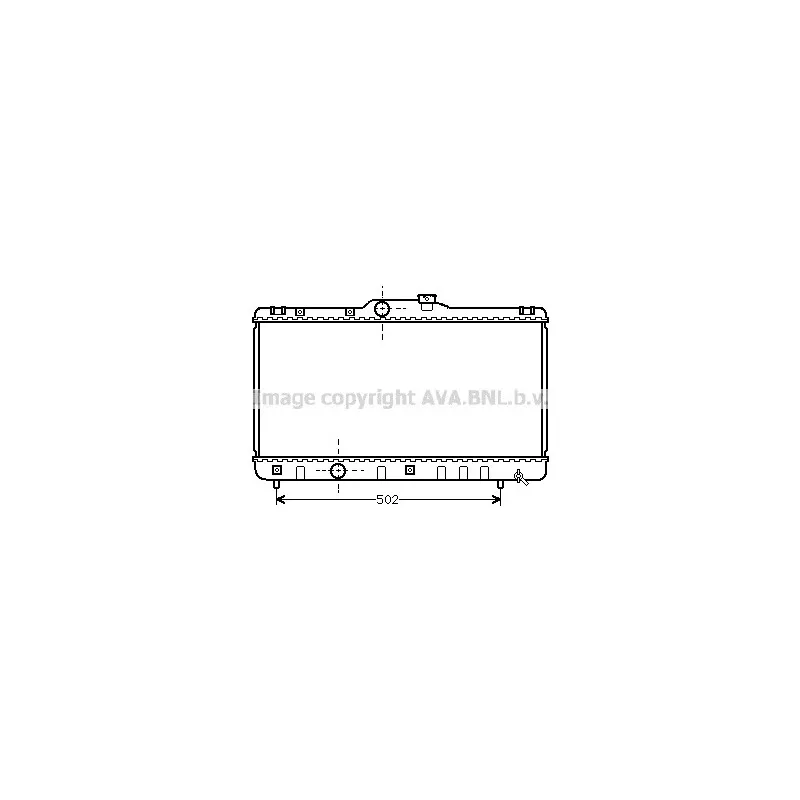 Radiateur, refroidissement du moteur AVA QUALITY COOLING TO2147