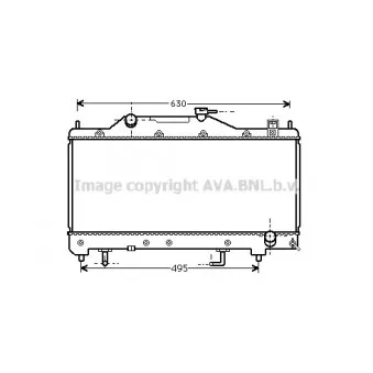 Radiateur, refroidissement du moteur AVA QUALITY COOLING TO2284