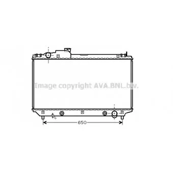 Radiateur, refroidissement du moteur AVA QUALITY COOLING TO2315