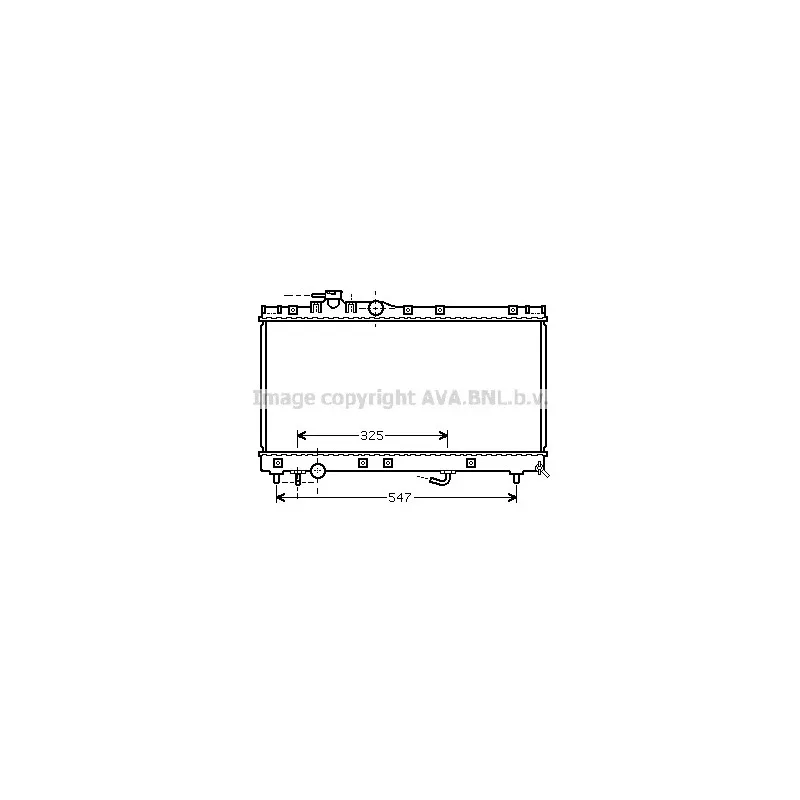 Radiateur, refroidissement du moteur AVA QUALITY COOLING TO2350