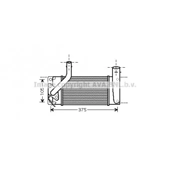 Intercooler, échangeur AVA QUALITY COOLING TO4566