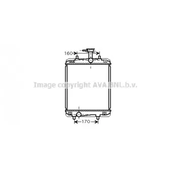 Radiateur, refroidissement du moteur AVA QUALITY COOLING