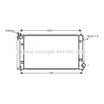 Radiateur, refroidissement du moteur AVA QUALITY COOLING