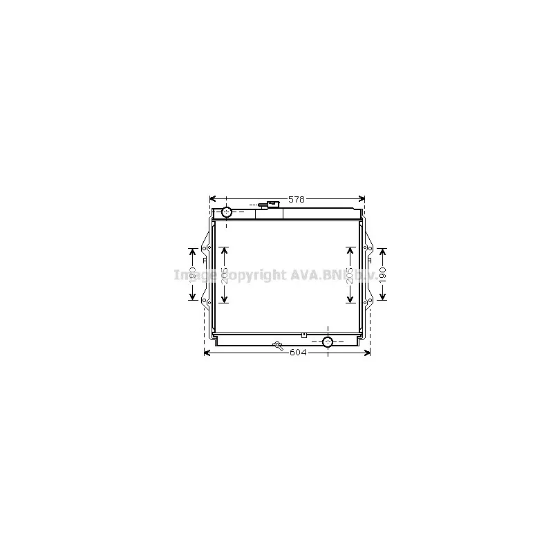 Radiateur, refroidissement du moteur AVA QUALITY COOLING TOA2642