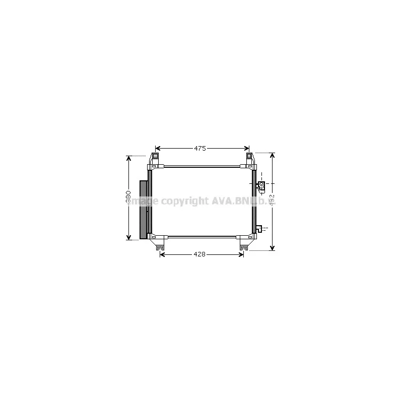 Condenseur, climatisation AVA QUALITY COOLING TOA5407D