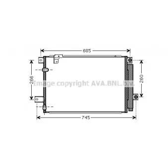 Condenseur, climatisation AVA QUALITY COOLING TOA5409D