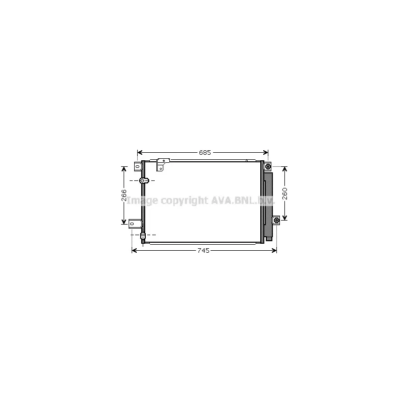 Condenseur, climatisation AVA QUALITY COOLING TOA5409D