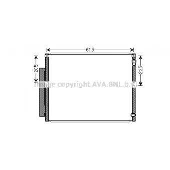 Condenseur, climatisation AVA QUALITY COOLING TOA5564D