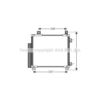 Condenseur, climatisation AVA QUALITY COOLING TOA5578D