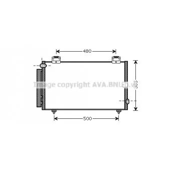 Condenseur, climatisation AVA QUALITY COOLING TOA5594D