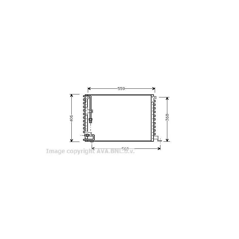 Condenseur, climatisation AVA QUALITY COOLING VO5073