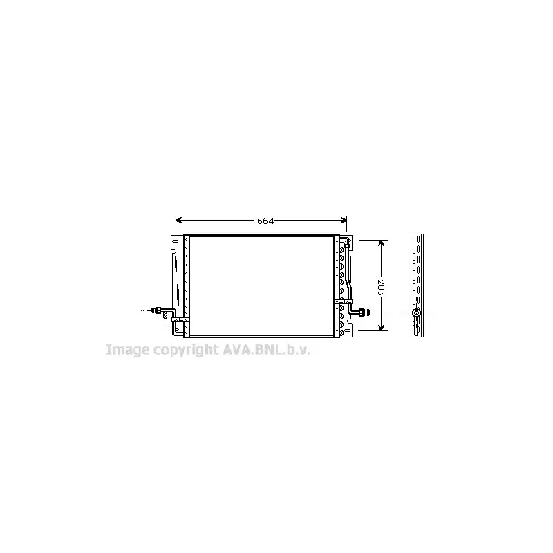 Condenseur, climatisation AVA QUALITY COOLING VO5076